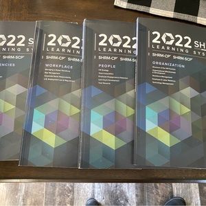 SHRM 2022 Learning System Books SHRM CP or SCP Set of 4 Books